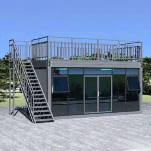20ft Mobile Steel Prefab Flat Pack Living Containers Exterior Sandwich Panel Villas/Toilets/Bedrooms for House Apartment Office